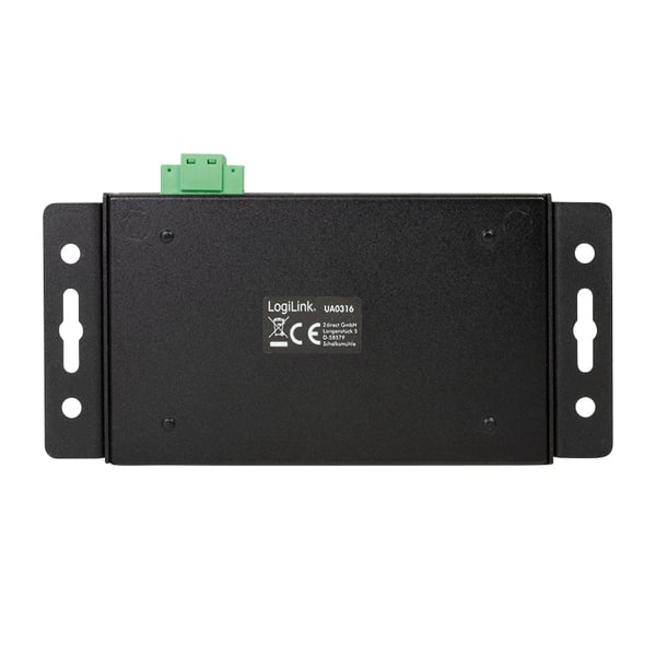 LogiLink UA0316 gränssnittshubbar 10000 Mbit/s Svart