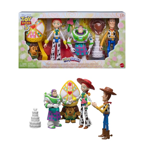 Mattel DISNEY AND PIXAR TOY STORY 5 PLAYSCALE Buzz & Jessie Forever