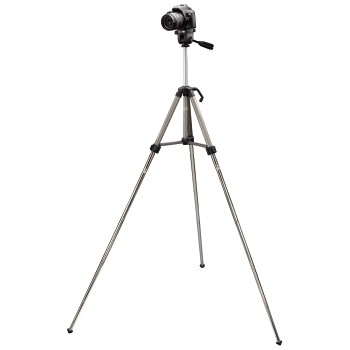 Hama Camera Tripod "Traveller 3" kamerastativ Digital-/filmkameraer 3 ben Sort, Sølv