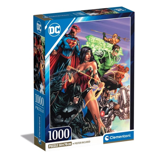 Clementoni DC Comics Puslespil 1000 stk Tegneserier