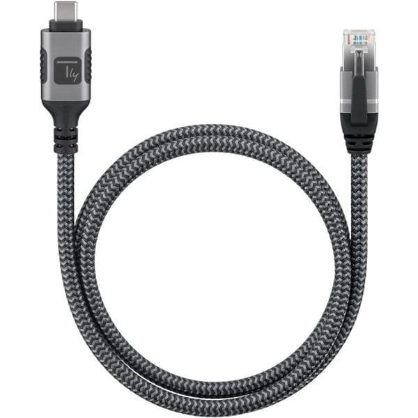 Techly ICOC U3C-RJ45-050 netværkskabel Sølv, Sort 5 m Cat6 F/UTP (FTP)