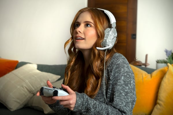 Turtle Beach Recon 70 Headset Ledningsført Spil Grå, Hvid