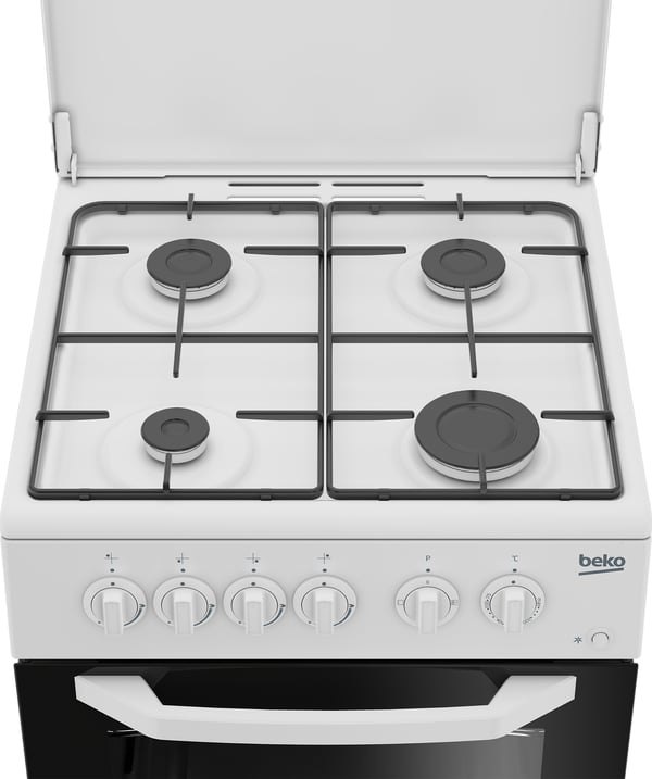 Beko CSS42014FW Fritstående komfur Elektrisk Gaskomfur Hvid
