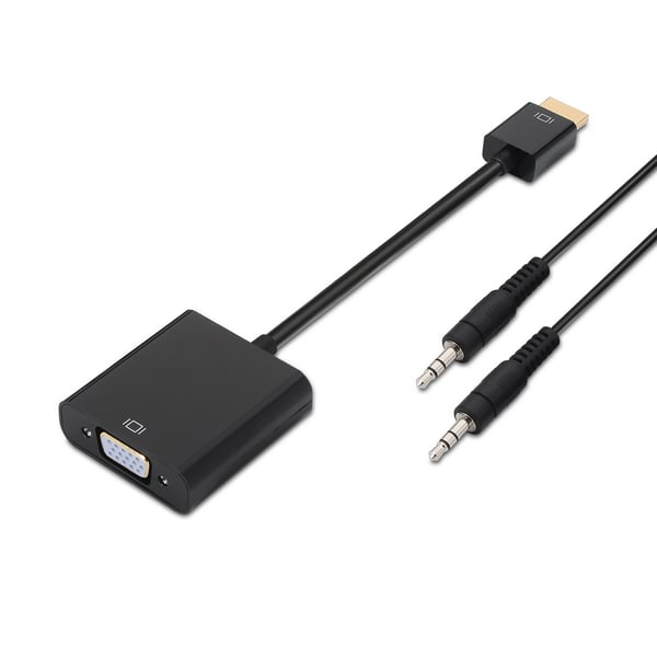 AISENS A122-0126 videokabel adapter 0,1 m Sort