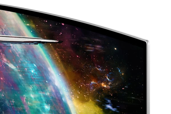 Samsung G95SC tietokoneen litteä näyttö 124,5 cm (49") 5120 x 1440 pikseliä Dual QHD OLED Hopea