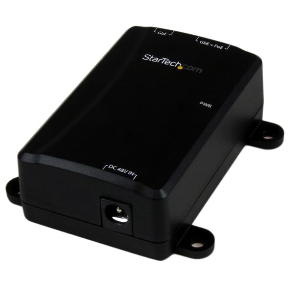 StarTech.com Gigabit-midspan med 1 port - PoE+-injektor - 802.3at och 802.3af