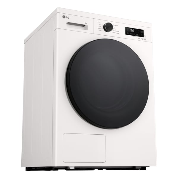 LG RNX1008NWB tørretumbler Fritstående Front-læsning 8 kg Hvid