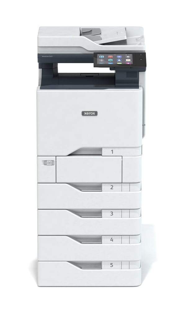 Xerox VersaLink C625 A4 50 sid/min dubbelsidig kopiering/utskrift/scanning/fax, PS3 PCL5e/6, 2 magasin totalt 650 ark