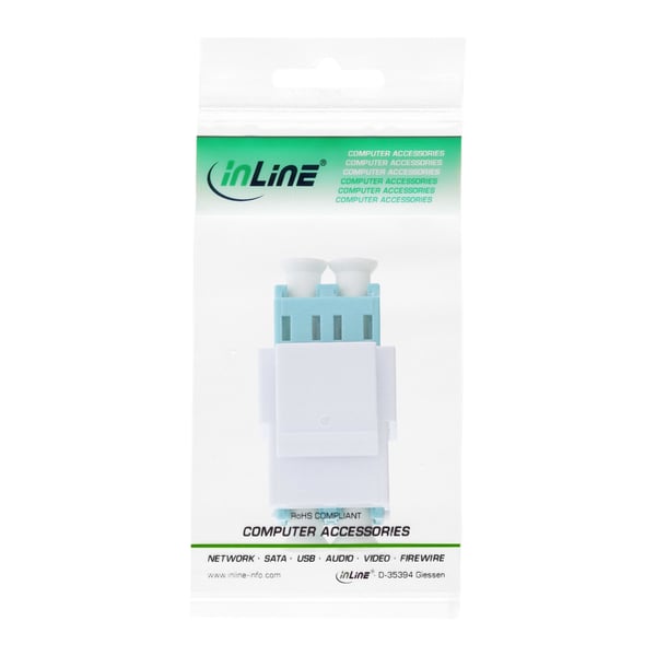 InLine 89988B fiber adapter 1 stk Hvid