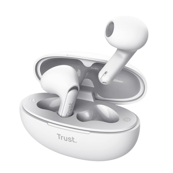Trust Yavi Headset True Wireless Stereo (TWS) I öra Samtal/musik USB Type-C Bluetooth Vit