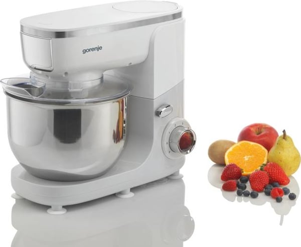 Gorenje MMC1005W matberedare 1000 W 4,8 l Grå, Rostfritt stål, Vit