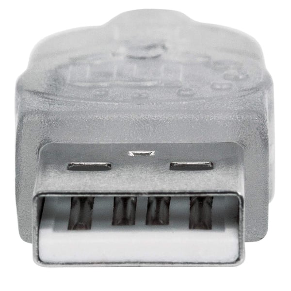 Manhattan 336314 USB-kabel USB 2.0 1,8 m USB A 0,48 Gbit/sek. Sølv