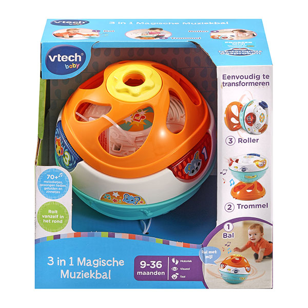 VTech Baby 3 in 1 Magische Muziekbal