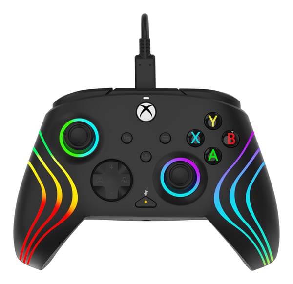 PDP Afterglow Wave Svart USB Spelplatta PC, Xbox One, Xbox Series S, Xbox Series X