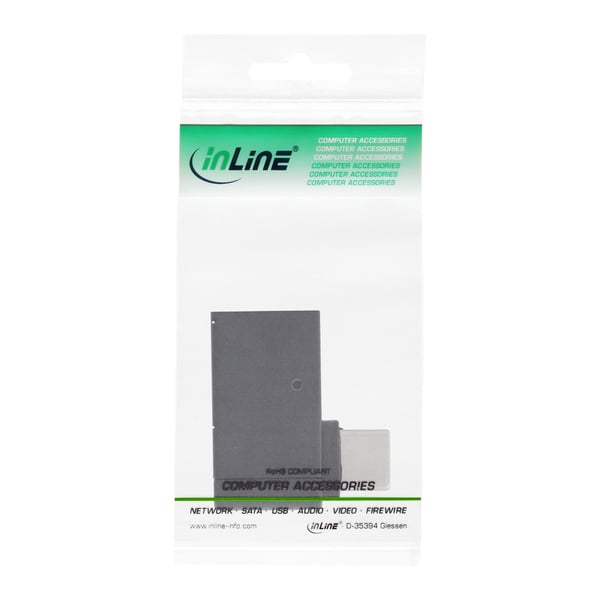 InLine 35805W kabelomvandlare (hane/hona) USB Type-C male USB 3.1 Type A Svart