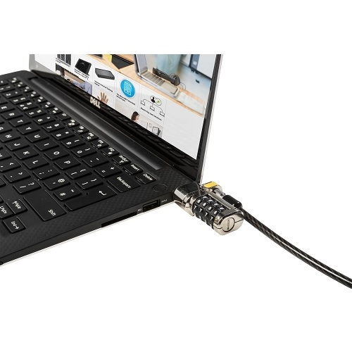 DELL 461-AAEU kabellås Sort, Rustfrit stål 1,8 m