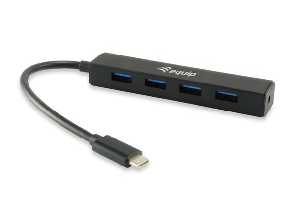 Equip 128954 interface hub USB 3.2 Gen 1 (3.1 Gen 1) Type-C 5000 Mbit/s Sort