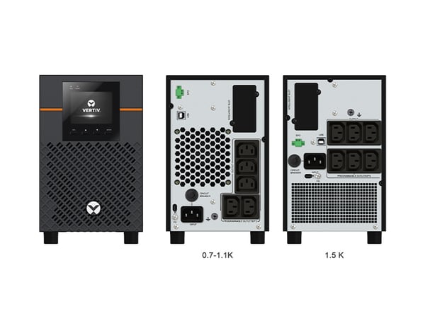 Vertiv Liebert EDGE-750IMT UPS-enhed Interaktivt indgangsstik 0,75 kVA 675 W