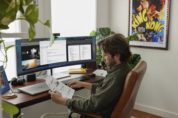 HP 710 laddningsbar tyst mus
