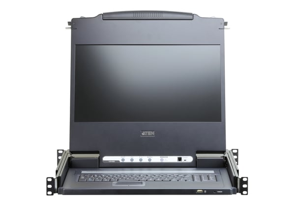 ATEN CL6700MW rack 43,9 cm (17.3") 1920 x 1080 pixlar Metall Svart 1U
