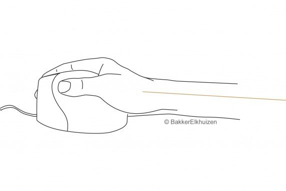 BakkerElkhuizen Evoluent4 hiiri Office Oikeakätinen USB A-tyyppi Laser 2600 DPI