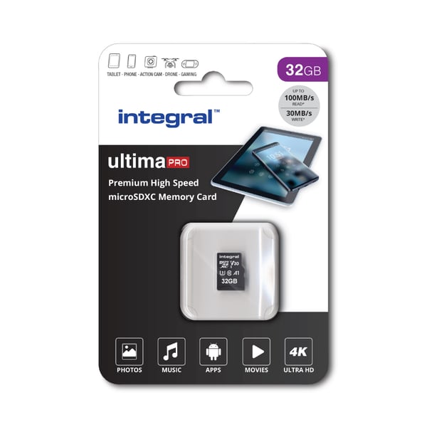 Integral INMSDH32G-100/70V30 hukommelseskort 32 GB MicroSDHC UHS-I Klasse 10
