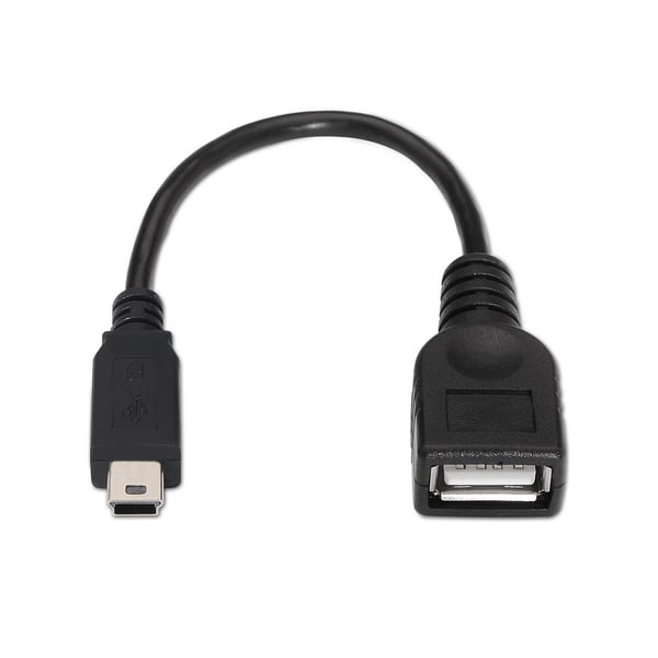 AISENS A101-0033 USB-kabel USB 2.0 0,15 m Mini-USB B USB A Sort