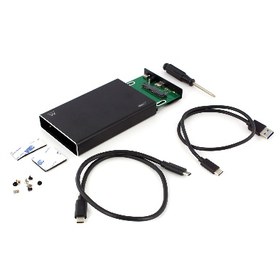 Ewent EW7070 tallennusaseman kotelo HDD-/SSD-kotelo Musta 2.5"