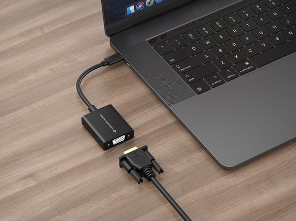 Conceptronic ABBY05B USB grafisk adapter 1920 x 1080 pixel Sort