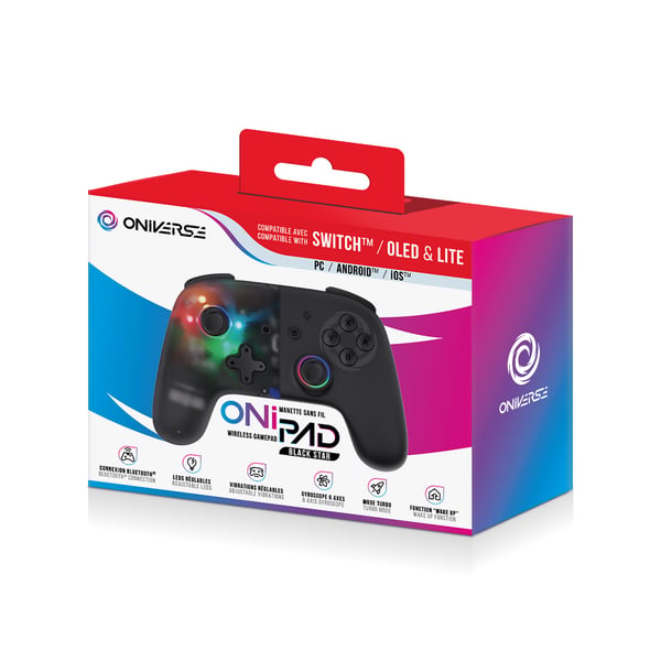 Oniverse Onipad Sort Bluetooth Gamepad Analog/digital Android, Nintendo Switch, PC, iOS