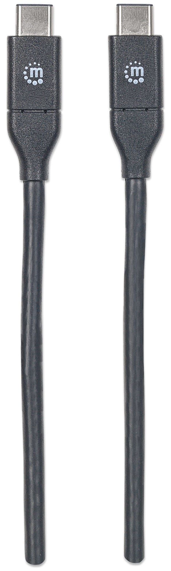 Manhattan 353526 USB-kabel USB 3.2 Gen 2 (3.1 Gen 2) 1 m USB C 10 Gbit/sek. Sort