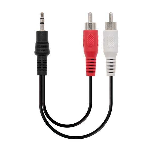 Nanocable 10.24.0303 ljudkabel 3 m 3,5mm 2 x RCA Svart