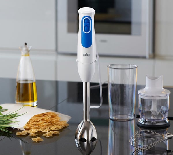 Braun MQ 3025 Spaghetti 600 L Nedsænkning blender 700 W Blå, Hvid