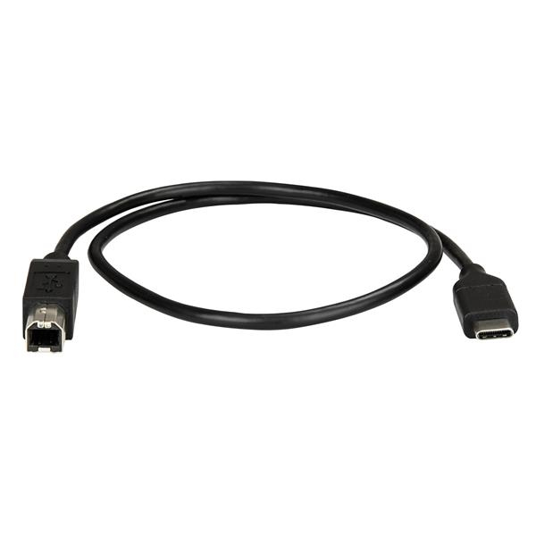 StarTech.com USB2CB50CM USB-kabel USB 2.0 0,5 m USB C USB B 0,48 Gbit/sek. Sort