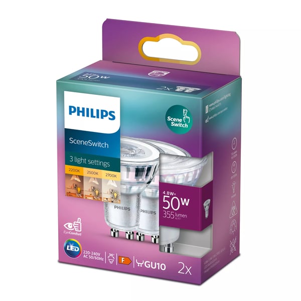 Philips Spot 50 W PAR16 GU10 x 2