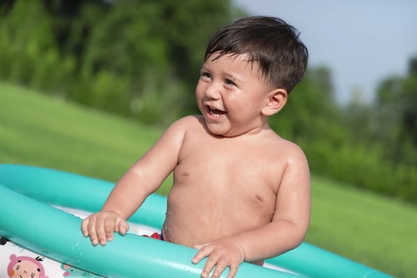 Bestway 51008 / 25 swimmingpool til over jorden Oppustelig pool Rund 101 L Flerfarvet