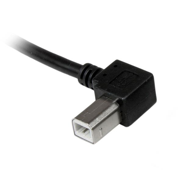 StarTech.com 3 m USB 2.0 A til B kabel venstrevinklet - H/H - USB-printerkabel - USB-kabel - USB T