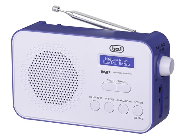 Trevi DAB 7F92 R Kannettava Digitaalinen Sininen, Valkoinen