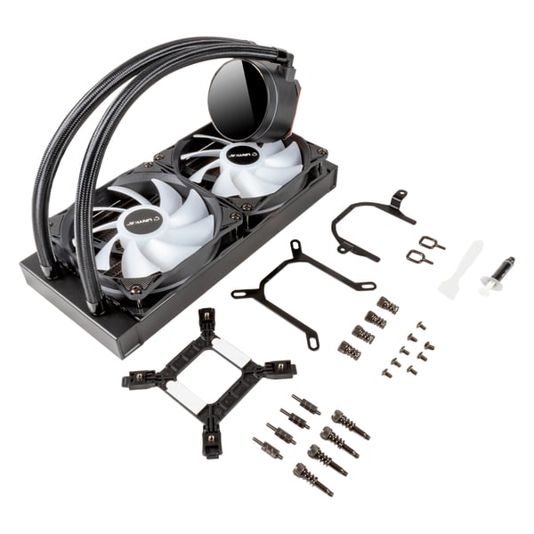 UNYKAch AquaStorm 240 Processor Alt-i-en væskekøler 12 cm Sort 1 stk