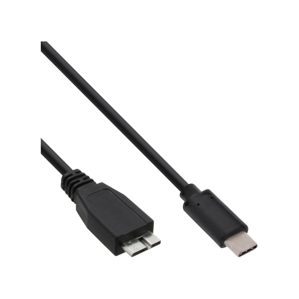 InLine 35726 USB-kabel USB 3.2 Gen 2 (3.1 Gen 2) 0,5 m USB C Micro-USB B Sort InLine 35726 USB-kabel USB 3.2 Gen 2 (3.1 Gen 2) 0,5 m USB C Micro-USB B Sort