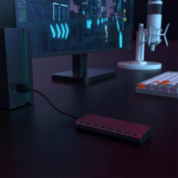 AISENS ASM2-RGB011GR drevkabinet SSD kabinet Grå M.2