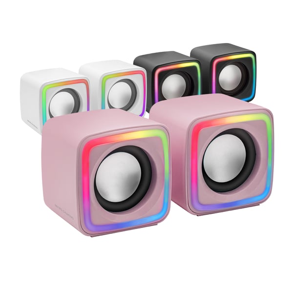Mars Gaming MSCUBEP högtalare Rosa Kabel 8 W