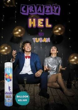 Hullu helium TUBAN ZA2839 -ilmapallojen täyttöön