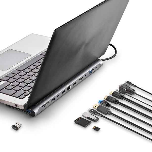 NGS WONDER DOCK 12 Kabel USB 3.2 Gen 1 (3.1 Gen 1) Type-C Silver