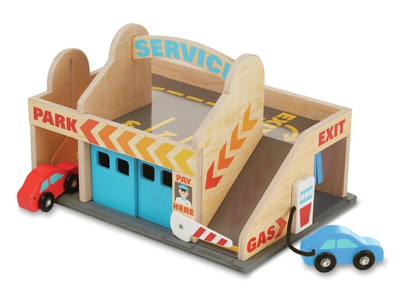 Melissa & Doug Service Station Parking Garage