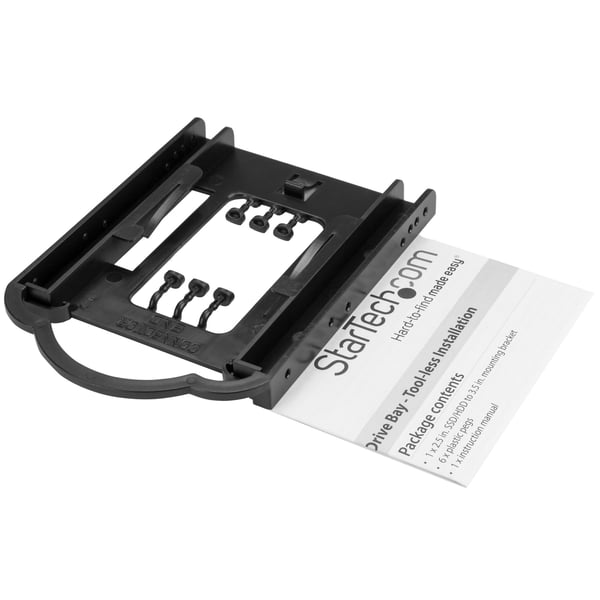 StarTech.com BRACKET125PT drive bay panel 8,89 cm (3.5") Bærerpanel Sort