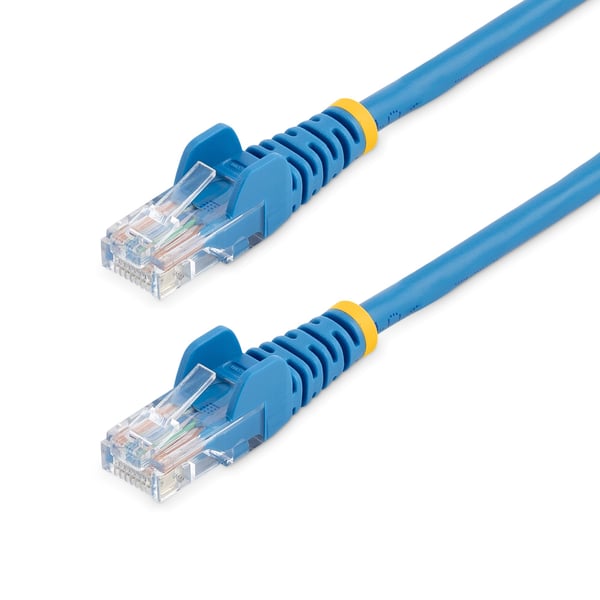StarTech.com 3m Cat5e RJ45 UTP netværkskabel Snagless - Cat 5e patchkabel - Blå - Han / Han