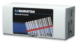 Manhattan 460835 streckkodsläsare Handhållen steckkodsläsare 1D CCD Svart