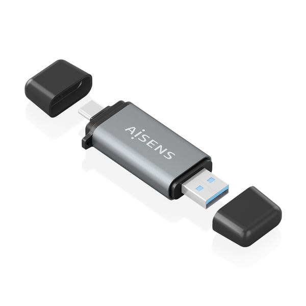 AISENS ASCR-2AC11-GR kortinlukija USB 3.2 Gen 1 (3.1 Gen 1) Type-A/Type-C Harmaa