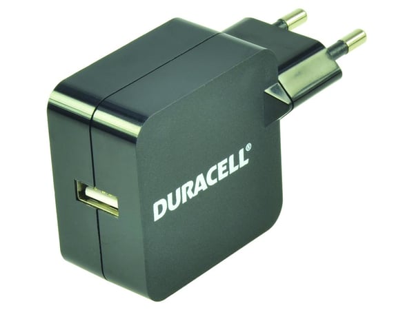 Duracell DRACUSB2-EU oplader til mobil enhed Smartphone, Tablet Sort Vekselstrøm Indendørs